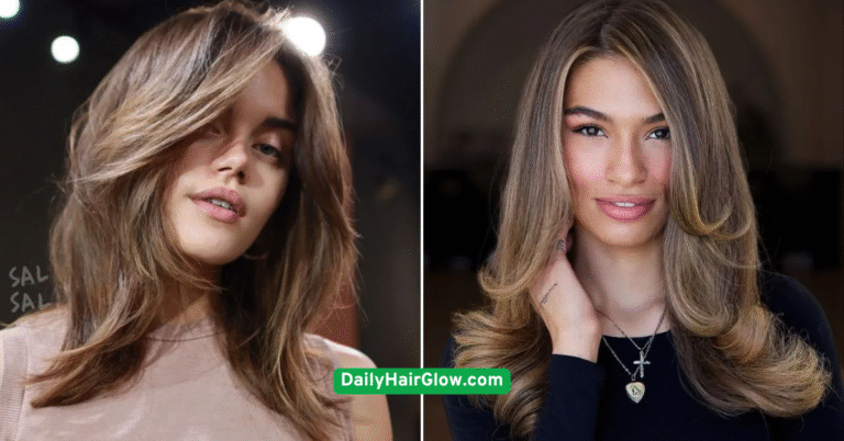 12. Side Part with Natural Texture