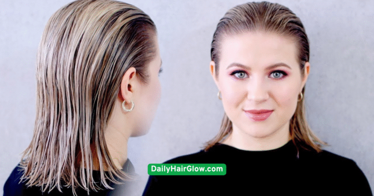 13. Slicked-Back Wet Look
