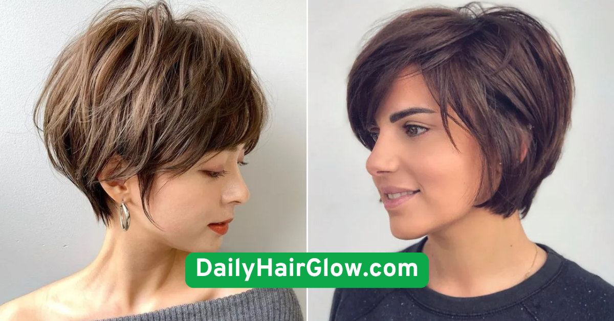 Short Hair Blow-Out Look